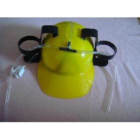 Wholesale beer helmet yellow color plastic material cheap price