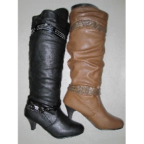 Wholesale Black lady's fashion winter boots, good quality with low price