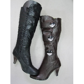 Wholesale Black brown color high heel winter dress boots