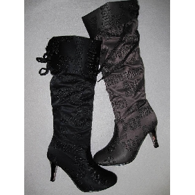 Trendy boots popular style PU material dress tall boots for ladies