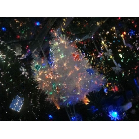 Wholesale 120cm height white Christmas tree with full lights up house decoration 9bnn31