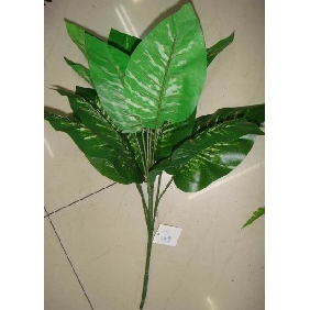 Wholesale 13pcs of evergreen leaves bunch arificial plants decoration