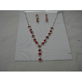 Wholesale Stunning Costume Fashion Jewelry Copper Alloy Sparkling Necklaces