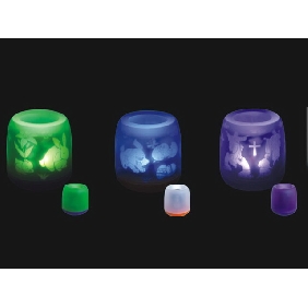 Wholesale Acoustic Control Candle Light Projector Ornament Easter