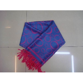 Wholesale Ladies Style Lovely Satiny Long New Design Scarf Purple Color
