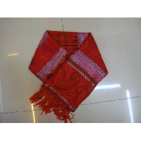 Wholesale Ladies Style Red Cross Stripe Long Fashion Scarf Top Sales