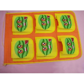 Wholesale Yellow Fashion Pockets Arrange on A Orange Clothes