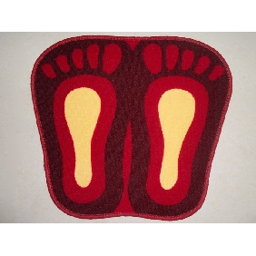 Wholesale 100% Polypropylence Products Bright Color Smoer Patern Bath Mat