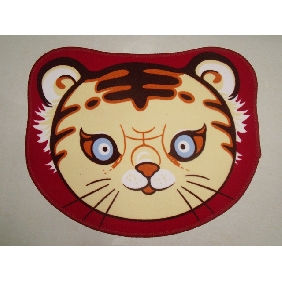 Wholesale Chinese Lucky Design 100% Polypropylence Tiger Head Patern Bath Mat
