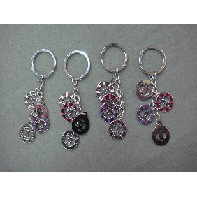 Wholesale Exquisite Circle Design Key Chain with Different Colors
