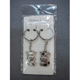 Wholesale Exquisite Cattle Design Key Chain Set for Lovers