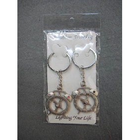 Wholesale Clock Design Shining Keyring Fashion Accessories of Key Chain