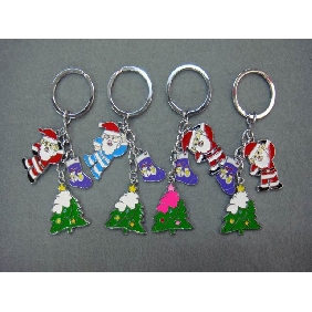 Wholesale Santa Claus Design Colorful Popular Key Chain
