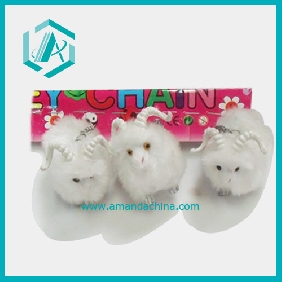 Wholesale Soft Surface Beautiful Voice Pure White Sheep Cell Phone Pendant