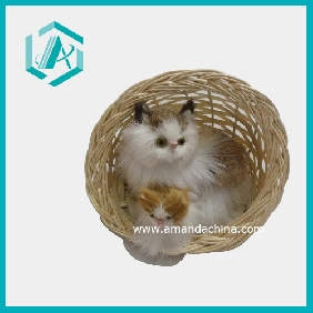 Wholesale Exquisite Craft Beautiful Home Decor Plush Cat And Baby Cat