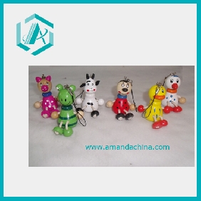 Wholesale Exquisite Craft Fine Workmanship Various Style Wood Cell Phone Pendant