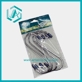 Wholesale Daily Use Stainless Steel  S Shape Clothes Hook, Length 12cm, Diameter0.4cm