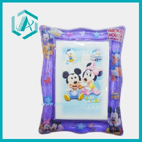 Wholesale Best-Seller,Special Design, 3.5*5 Inch PVC Blue Photo Frame, Famliy Decorate
