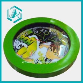 Wholesale Plastic Round Green Clock, diameter25cm, For Daily Use