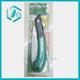 Wholesale New design garden tools green portable folding saw carpenter handsaw
