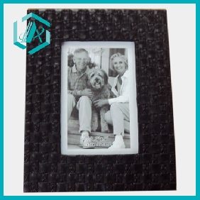 Wholesale 2010 The Best-Selling Rectangle Black PU Photo Frame