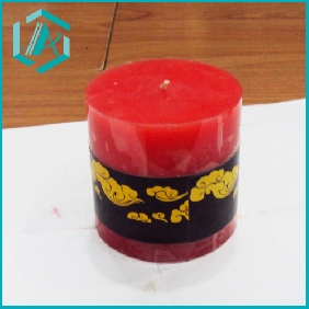 Wholesale holiday red craft candle