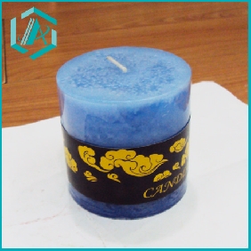 Wholesale birthday blue craft candle