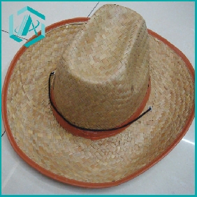 Wholesale pure hand-made classical style cowboy straw hat