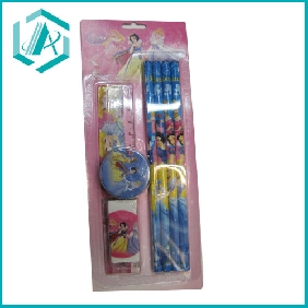 Wholesale school new style stationery 4 piece set with snowhite print style in promotion