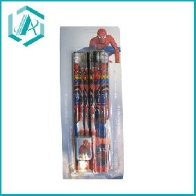 Wholesale 2010 student Spiderman print style cartoon stationery 2 piece set in promotion