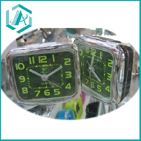 Wholesale transparent squre shape plastic electric alarm clock in promotion