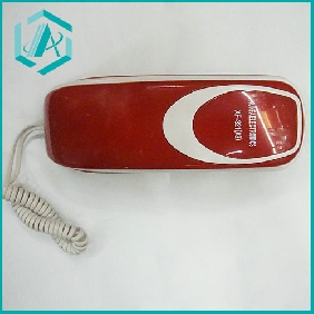 Wholesale 2011 new arrive Hotel corded telephone, red color with small size