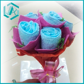 Wholesale New Cotton Towel Rose Shape Valentine Gift