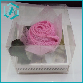 Wholesale Valentine's day gift, cotton towel with rose shape in little box