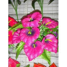 Wholesale Artificial flowers red calla bunch medium size 97rn21