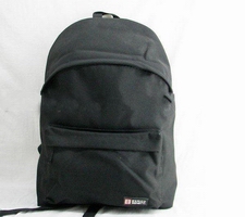Wholesale new fashion black polyester backpack students' popular school bag utility traveling bag