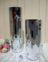 Wholesale hot selling modern style mixede color  mosaic glass flower vase