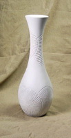 Wholesale best selling white modern style wooden flower U Shape vase
