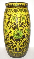 Wholesale yellow hiah quality low price painting Empaistic vase