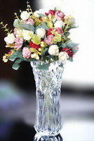 Wholesale Butterfly design Heavy and strongly crystal glass vase