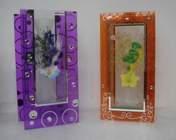 Wholesale nature and fantastic handwork good price cute Love and Family Glass vase