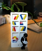 Wholesale best selling gift White Collar Series Lovely Vase for girls or children