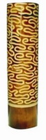 Wholesale top quality elegant yellow Modern desgin Hand-painted Round Bamboo Vase
