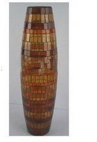 Wholesale Three-dimentional emulational glass mosaic Folk Art vase