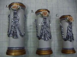 Wholesale Oriental style cordage decoration Ceramic flower pattern vase