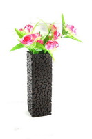 Wholesale Rectangular cuboid black color any size available wooden vase