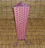 Wholesale Paper string woven pink color triangle style Fashion Flower vase