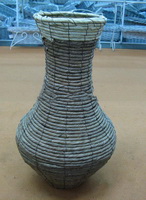 Wholesale Banana Leaf Weaving Eropean design country style Vase