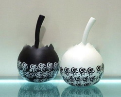 Wholesale Excellent ceramic whiteware novel design vase