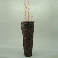Wholesale antique bronze color Matt decoration vase